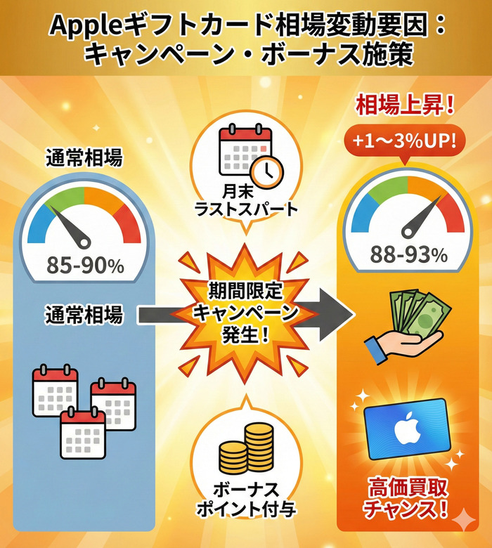 キャンペーン・ボーナス施策の有無