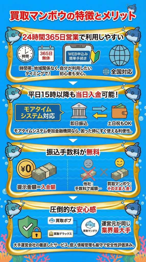 買取マンボウの特徴とメリット