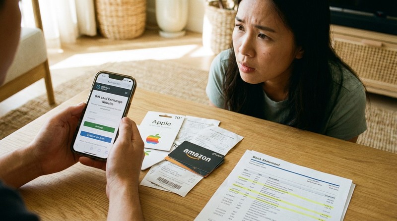 ギフト券買取でバレるケース・バレやすい行動のイメージ写真