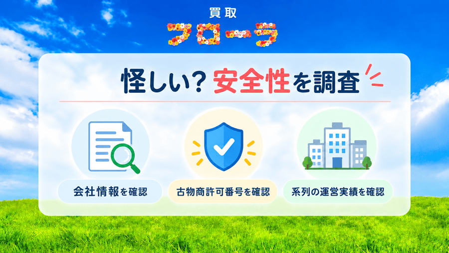 買取フローラは怪しい？安全性を調査