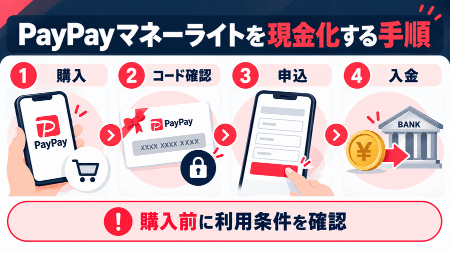 PayPayマネーライトを現金化する手順