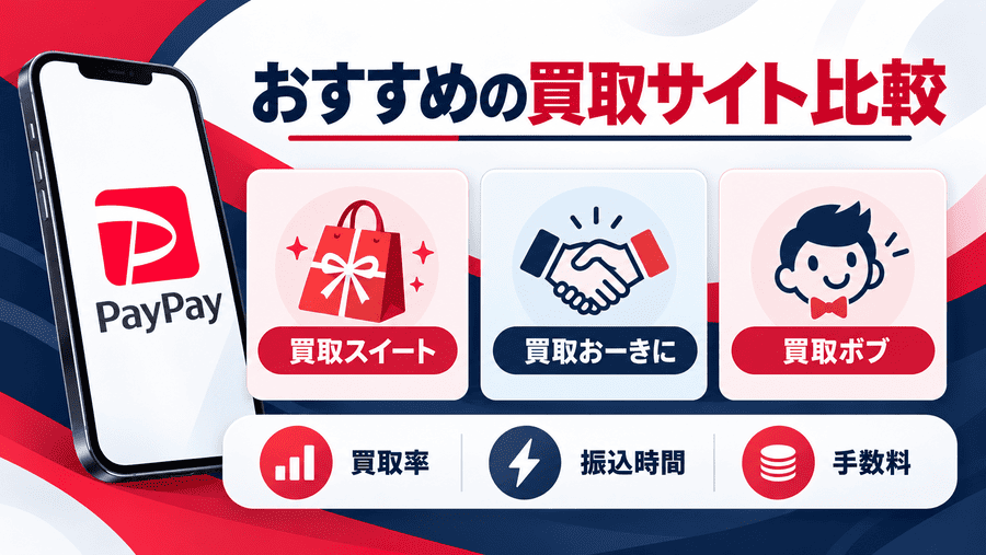 PayPayマネーライト現金化におすすめの買取サイト比較