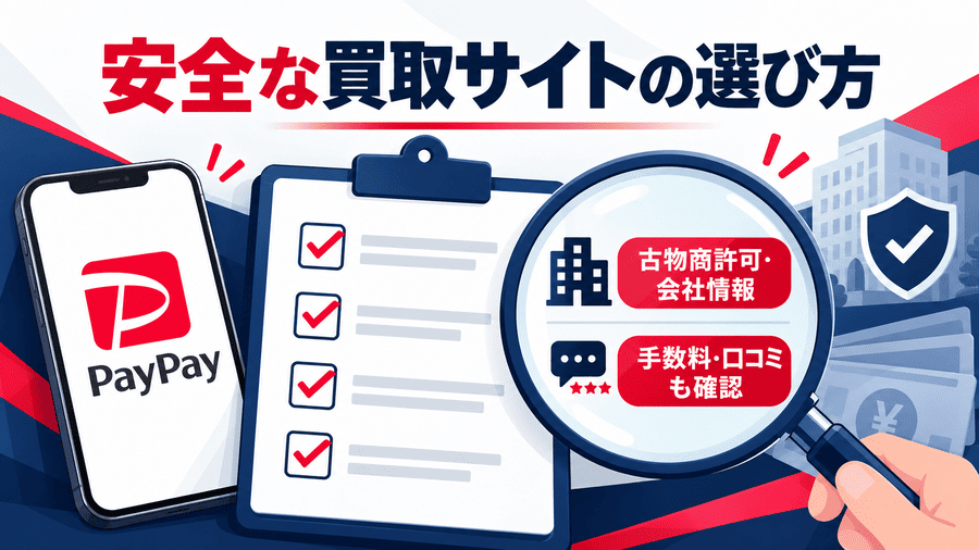 安全に現金化するための買取サイトの選び方
