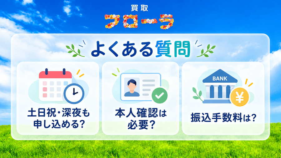 買取フローラに関するよくある質問